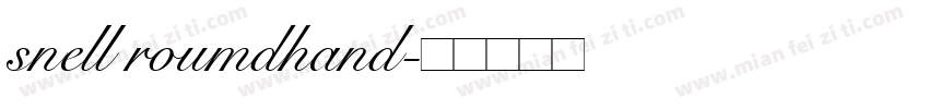 snell roumdhand字体转换
